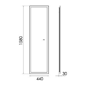 Зеркало Comforty Люпин 44 00-00014248 в ванную от интернет-магазине сантехники Sanbest
