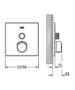 Смеситель для душа Grohe Grohe SmartControl Mixer 29147000 купить в интернет-магазине сантехники Sanbest