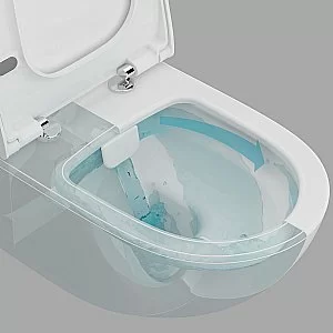Унитаз подвесной Vitra Sento Rim-ex 7748B003-0075 безободковый, белый купить в интернет-магазине Sanbest