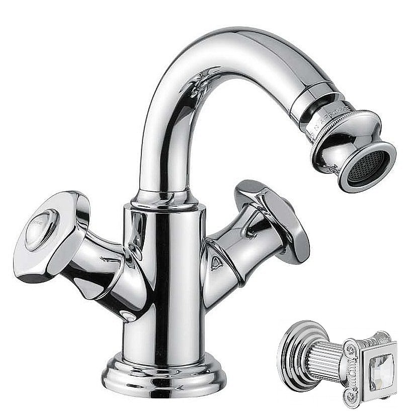 Смеситель для биде Cezares APHRODITE-BS2 хром/ручки Swarovski купить в интернет-магазине сантехники Sanbest