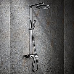 Душевая система Black&White UNIVERSE U7815GM оружейная сталь купить в интернет-магазине сантехники Sanbest