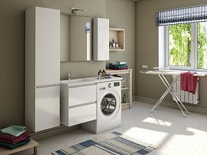 Тумба с раковиной подвесная Эстет Dallas Luxe 110 2 ящика для ванной в интернет-магазине Sanbest