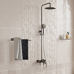 Душевая система WasserKRAFT Wern 4200 A14201 никель купить в интернет-магазине сантехники Sanbest