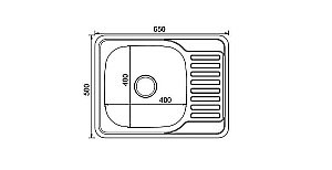 Мойка кухонная MIXLINE ML 532311 хром купить в интернет-магазине сантехники Sanbest