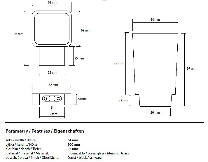 Стакан для зубных щеток Bemeta Nero 135011010 черный купить в интернет-магазине сантехники Sanbest