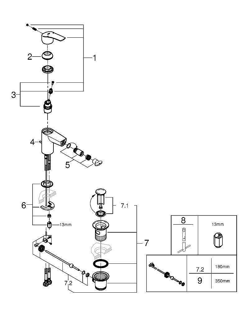 Смеситель для биде Grohe Eurosmart New 32929003 хром купить в интернет-магазине сантехники Sanbest