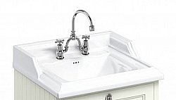Раковина Burlington B15 2TH с двумя отверстиями под смеситель купить в интернет-магазине сантехники Sanbest