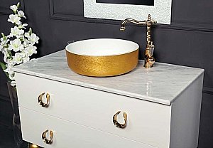 Тумба с раковиной Armadi Art Neoart 80 со столешницей белая для ванной в интернет-магазине Sanbest