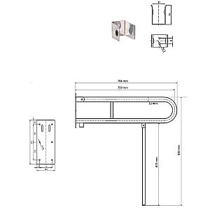 Поручень Bemeta Help 301606304N белый купить в интернет-магазине сантехники Sanbest