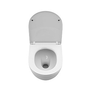 Унитаз подвесной BelBagno UNO-TOR BB5177CH-TOR/SC белый, с крышкой микролифт, безободковый, слив-торнадо купить в интернет-магазине Sanbest