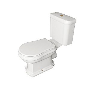 Унитаз напольный Kerasan Retro 1013 с бачком 1081 Белый/кнопка золото купить в интернет-магазине Sanbest