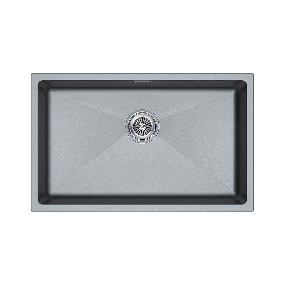 Кухонная мойка Paulmark LUMI 74UNI LU74-GRM серый металлик купить в интернет-магазине сантехники Sanbest