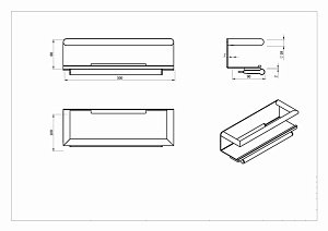 Полка Black&White SN-2351 купить в интернет-магазине сантехники Sanbest