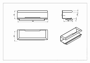 Полка Black&White SN-2351 купить в интернет-магазине сантехники Sanbest