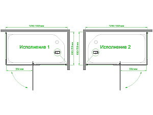Душевой уголок Royal Bath RB HPVD-T-CH 130х70 стекло прозрачное/профиль хром купить в интернет-магазине Sanbest