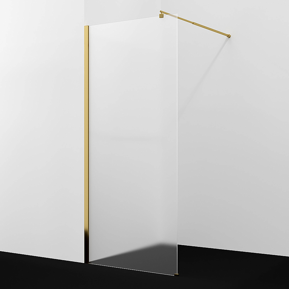 Душевое ограждение WasserKRAFT Rur 30W40PG-MG 120 профиль золото глянцевое/стекло матовое купить в интернет-магазине Sanbest