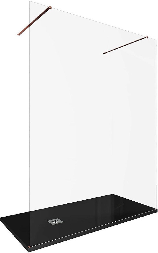 Душевое ограждение Allen Brau Infinity 2 160 3.21059.60 стекло прозрачное/профиль медь брашированная купить в интернет-магазине Sanbest