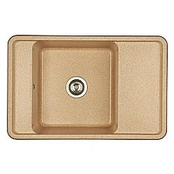 Мойка кухонная Акватон Беллис 78 песочная купить в интернет-магазине сантехники Sanbest