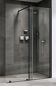 Душевое ограждение Abber Komfort 120 раздвижная прозрачное/черный купить в интернет-магазине Sanbest