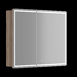 Зеркальный шкаф Sancos Mirror MI100EG дуб галифакс натуральный купить в интернет-магазине сантехники Sanbest