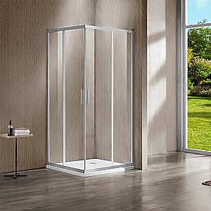 Душевой уголок Vincea Garda VSS-1G8012CLBN 120x80 профиль брашированный никель/стекло прозрачное купить в интернет-магазине Sanbest