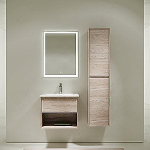 Тумба с раковиной Sancos Marmi 1.0 MR1.060EG дуб галифакс натуральный для ванной в интернет-магазине Sanbest