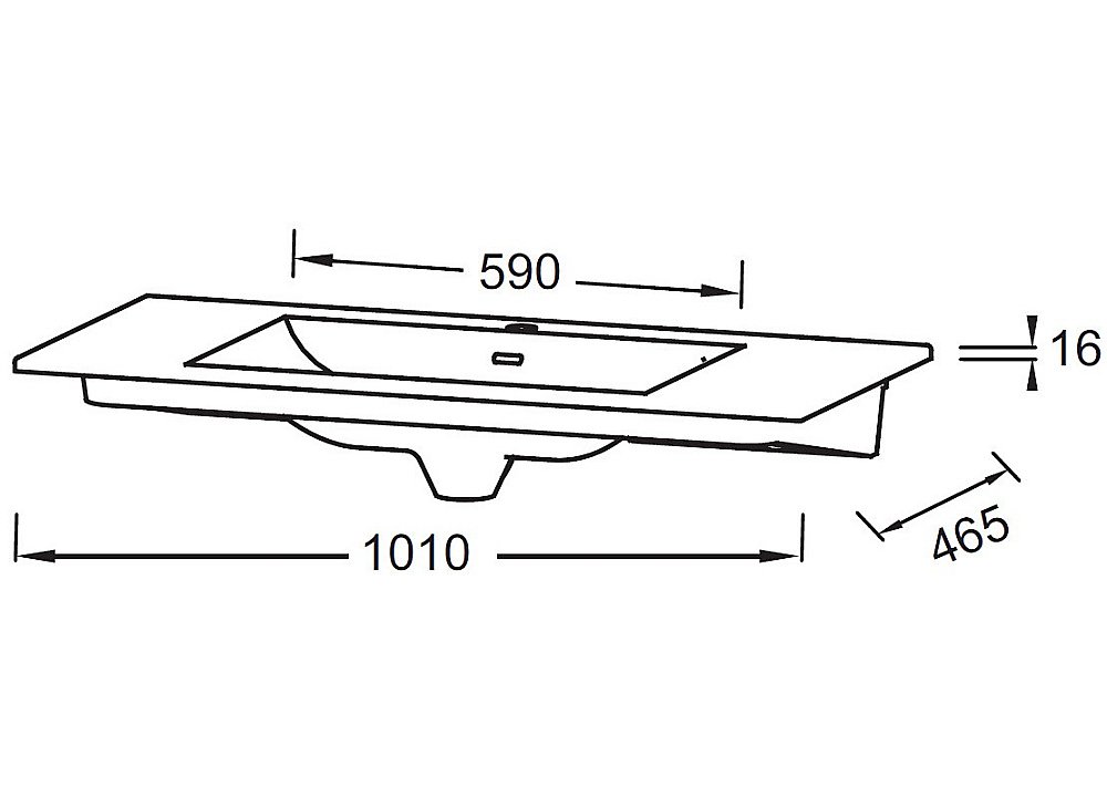 Раковина Jacob Delafon Sherwood EXBR112-00 100 белая купить в интернет-магазине Sanbest