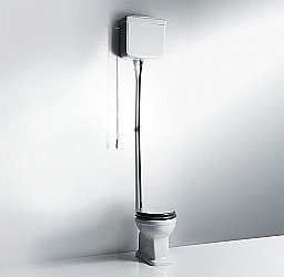 Унитаз SIMAS Londra LO911 с высоким бачком, белый/хром купить в интернет-магазине Sanbest