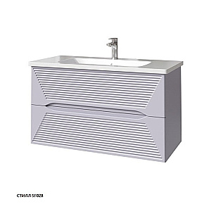 Тумба с раковиной Caprigo Modo-Terza 100 с интегрированной ручкой, цвет на выбор для ванной в интернет-магазине Sanbest