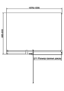 Душевой уголок Vincea Extenza 120х90 VSR-4EX111290CLBN стекло прозрачное/профиль брашированный никель купить в интернет-магазине Sanbest