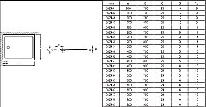 Душевой поддон Jacob Delafon FLIGHT E62450-00 120x80 белый купить в интернет-магазине Sanbest