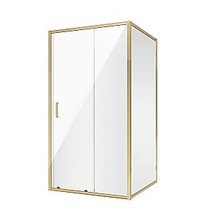 Душевой уголок Niagara Nova 90х110 стекло прозрачное/профиль холодное золото купить в интернет-магазине Sanbest