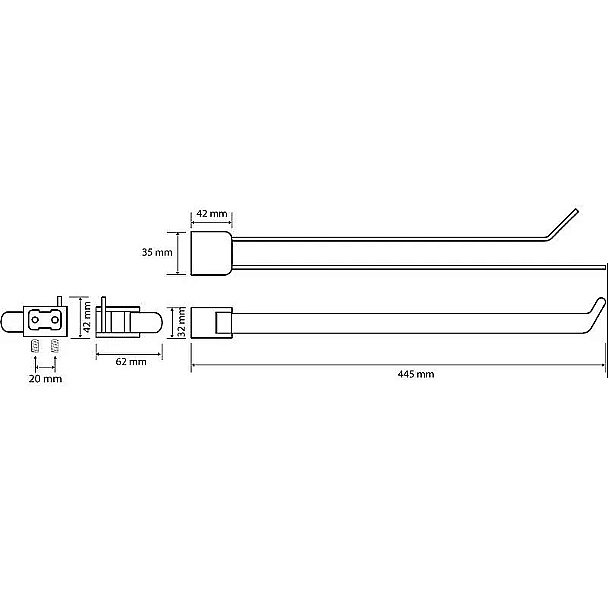 Полотенцедержатель Bemeta Organic 157004101 хром купить в интернет-магазине сантехники Sanbest