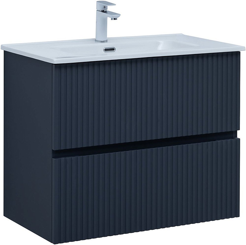 Тумба с раковиной Aquanet Джейн 80 маренго для ванной в интернет-магазине Sanbest