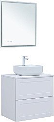 Тумба с раковиной Aquanet Терра 70 белая матовая для ванной в интернет-магазине Sanbest