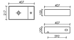 Раковина Ceramica Nova Element CN6051 белая купить в интернет-магазине Sanbest