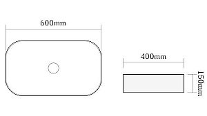 Раковина накладная SantiLine 60 SL-1017MB черная матовая купить в интернет-магазине Sanbest