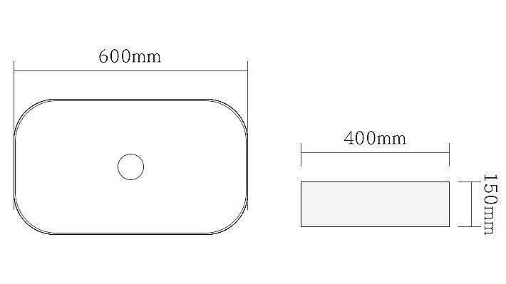 Раковина накладная SantiLine 60 SL-1017MB черная матовая купить в интернет-магазине Sanbest