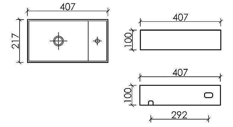 Раковина Ceramica Nova Element CN6051 белая купить в интернет-магазине Sanbest