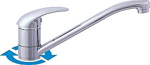 Смеситель для кухни RAV-Slezak DUNAJ D405.5LUX хром купить в интернет-магазине сантехники Sanbest