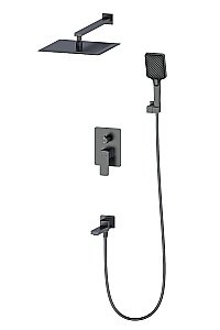 Душевая система встраиваемая WONZON & WOGHAND EDGE, Темный графит (WW-88939003-BGM) купить в интернет-магазине сантехники Sanbest
