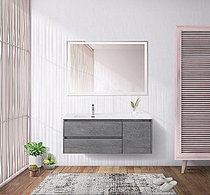 Тумба с раковиной BelBagno KRAFT 2C-1A 120 серый цемент для ванной в интернет-магазине Sanbest