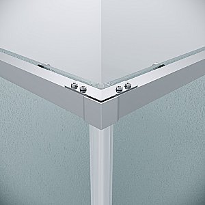 Душевой уголок Grossman Galaxy 300.K33.01.9090.10.02 90x90 стекло шиншилла/профиль хром купить в интернет-магазине Sanbest