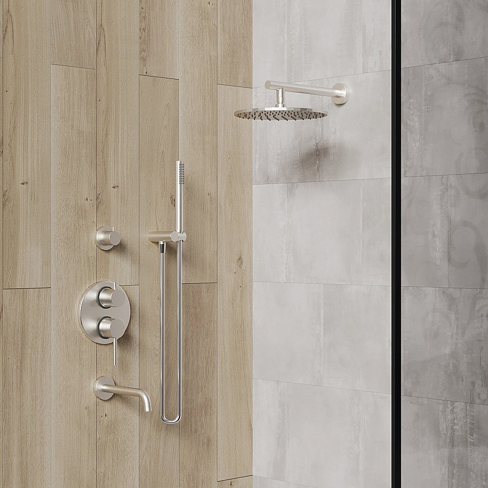 Держатель верхнего душа Paini 50PW745TT35 никель брашированный купить в интернет-магазине сантехники Sanbest