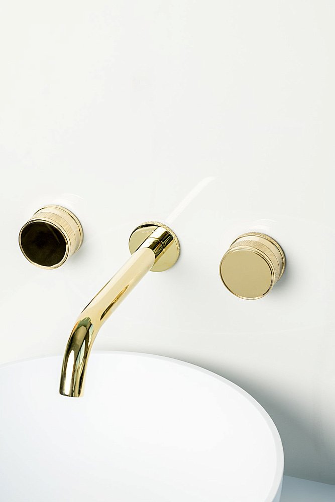 Смеситель для раковины Boheme Prestige 152-2-G-PR золото купить в интернет-магазине сантехники Sanbest