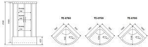Душевая кабина Timo Eco TE-0780 P купить в интернет-магазине Sanbest