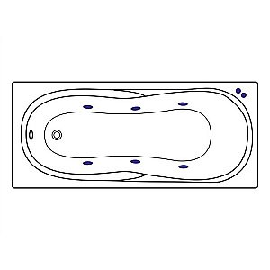 Ванна акриловая EXCELLENT Sekwana SOFT WAEX.SEK17.SOFT.CR 170x75 белая с гидромассажем купить в интернет-магазине Sanbest