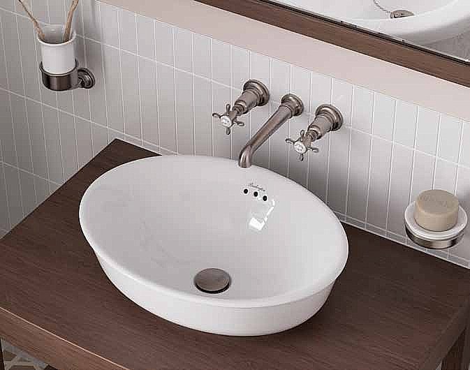 Стакан Burlington Guild GU003C хром/белый купить в интернет-магазине сантехники Sanbest