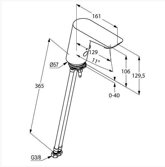 Смеситель для раковины электронный Kludi Balance 5210005 купить в интернет-магазине сантехники Sanbest