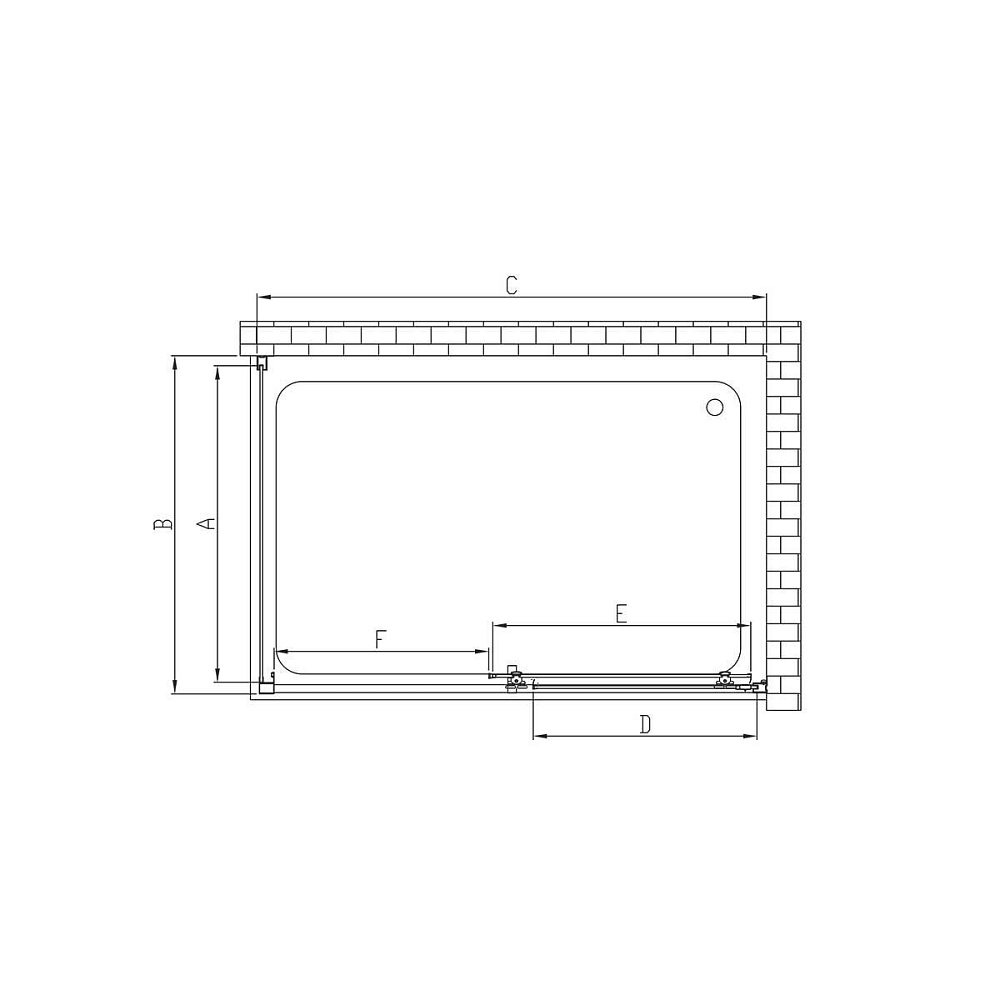 Душевой уголок Vincea ALPHA VSR-3AL 110x80 хром/текстурное купить в интернет-магазине Sanbest